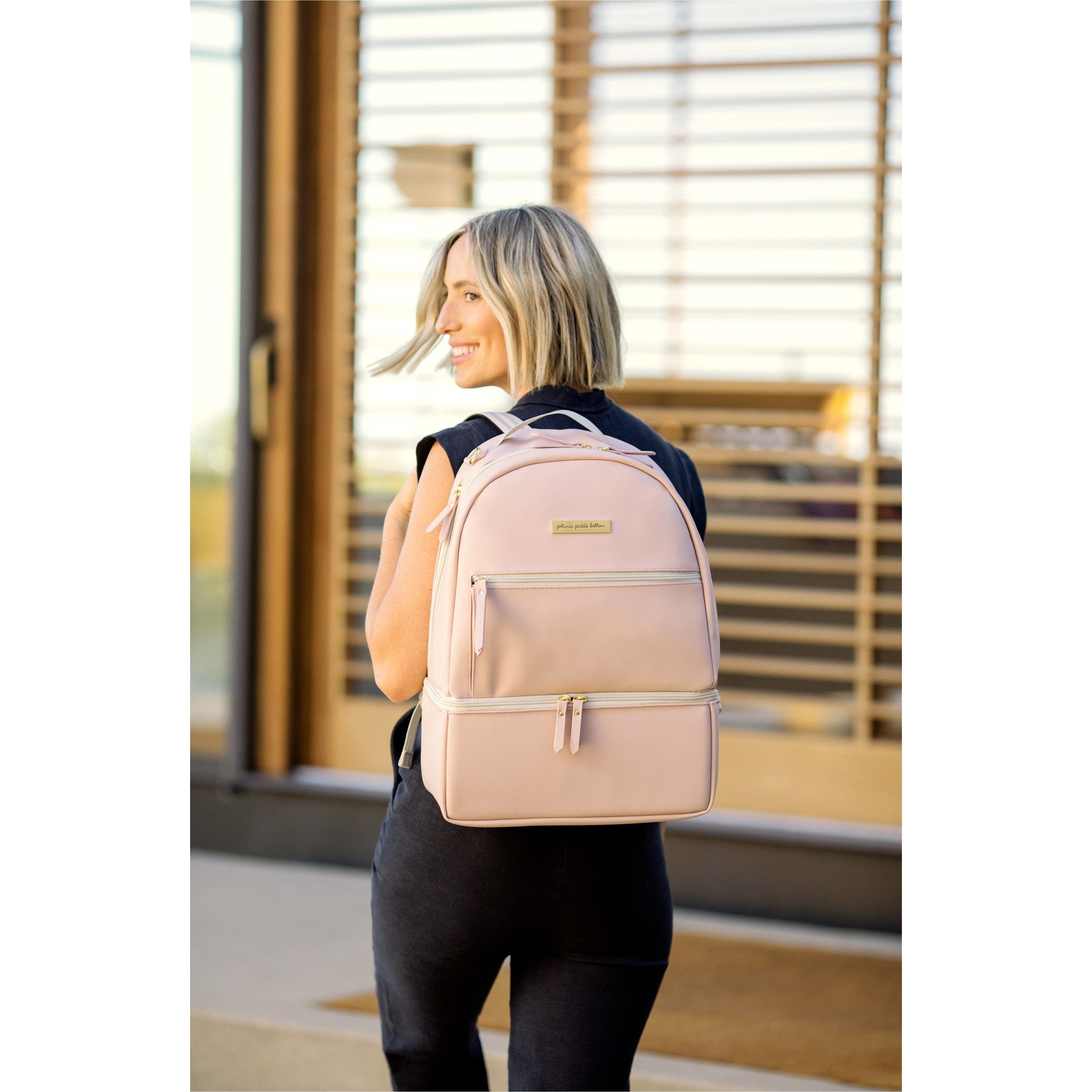 Petunia Pickle Bottom Axis Backpack: Blush Leatherette (Exclusive) | Little Baby.