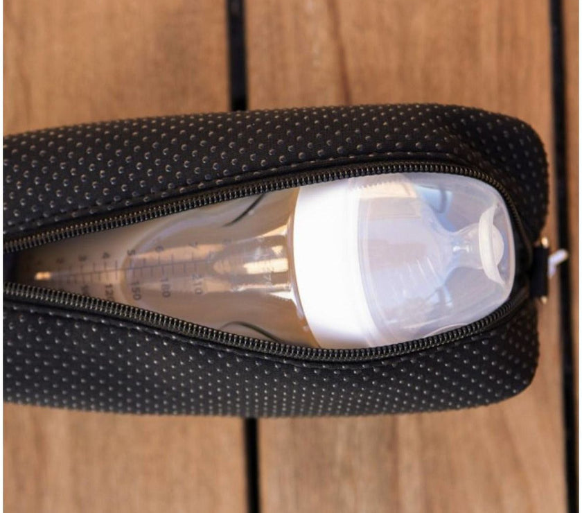 Petunia Pickle Bottom Bottle Butler: Black/Neoprene | Little Baby.