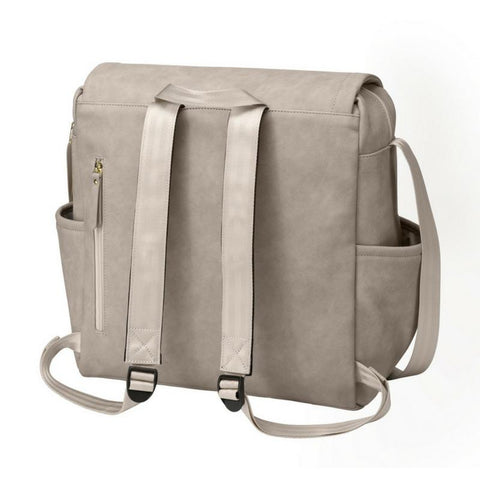 Petunia Pickle Bottom Boxy Backpack: Grey Leatherette | Little Baby.