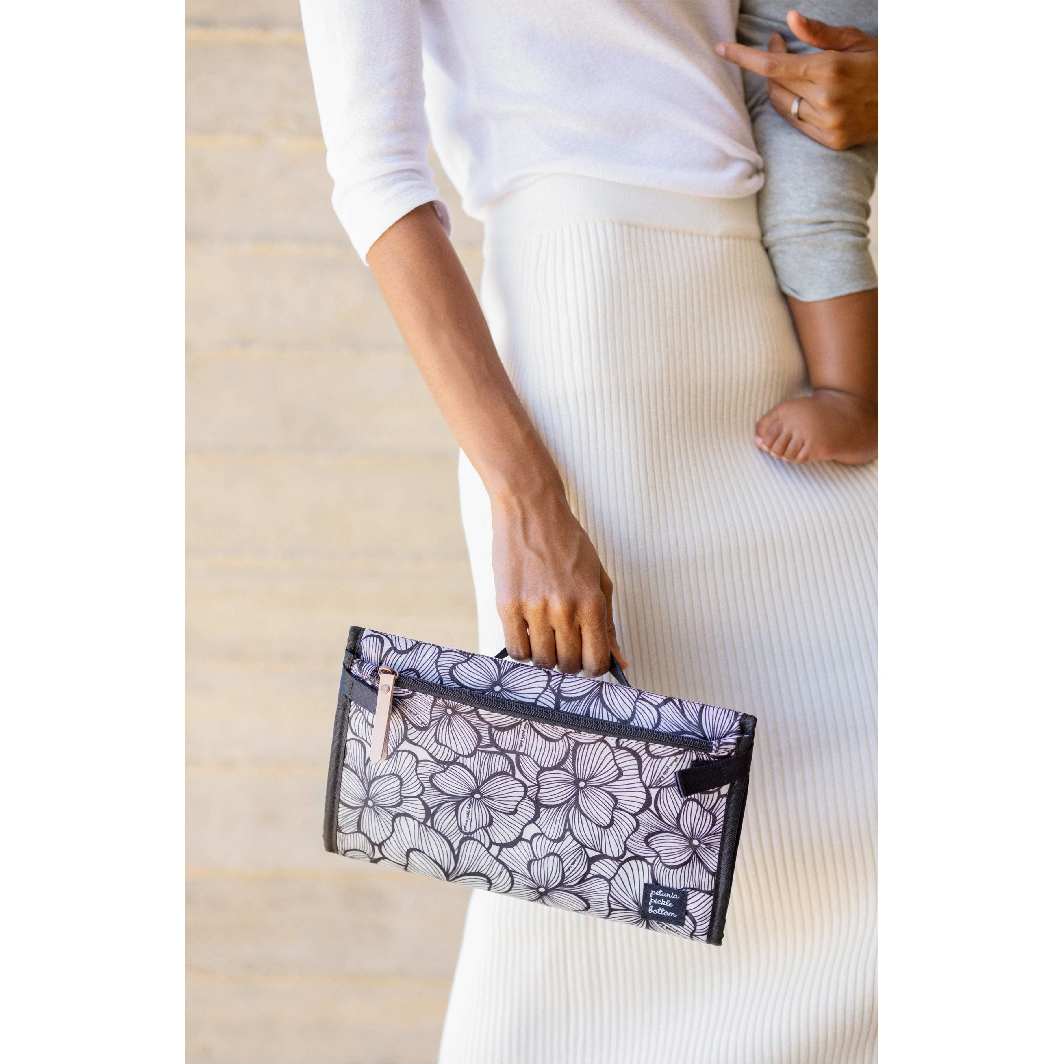 Petunia Pickle Bottom Nimble Changer Clutch: Bordeaux Blooms | Little Baby.