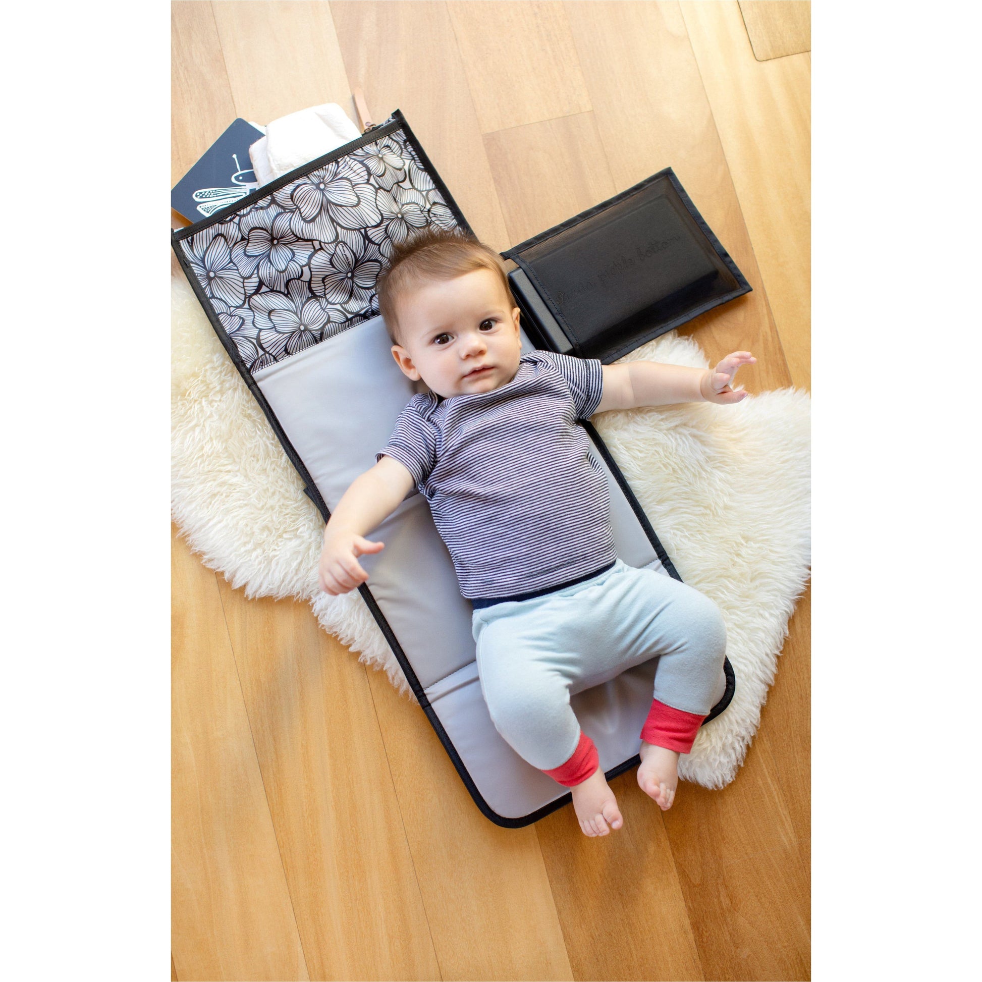 Petunia Pickle Bottom Nimble Changer Clutch: Bordeaux Blooms | Little Baby.