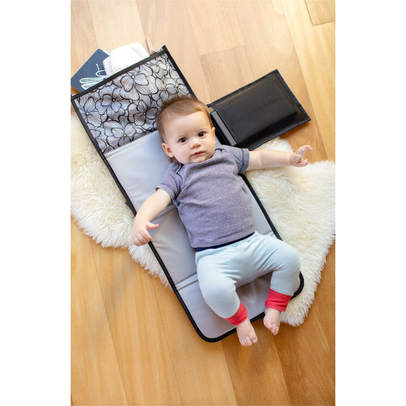 Petunia Pickle Bottom Nimble Changer Clutch: Bordeaux Blooms | Little Baby.