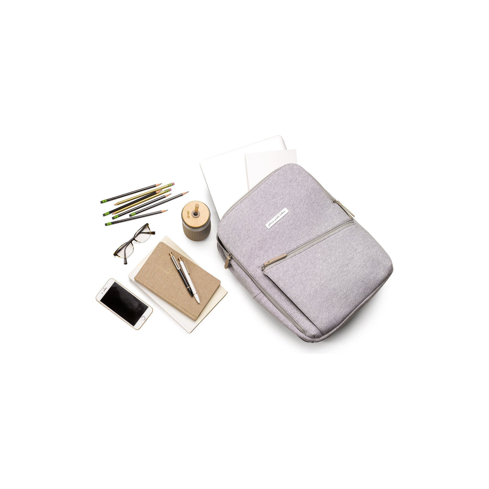 Petunia Pickle Bottom Work + Play Backpack - Grey Neoprene | Little Baby.