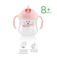 Pigeon Mag Mag Straw Cup Pink Llama 200ml x2-1