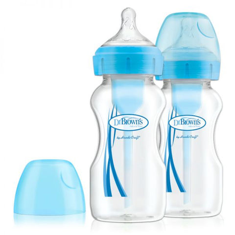 Dr. Brown's 270ml PP Wide-Neck Options+ Bottle - Twin Pack (Assorted Designs)