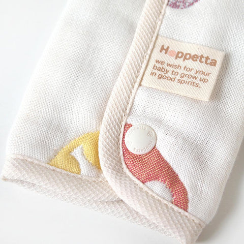 Hoppetta Champignon 6-fold Gauze Drool Pad Long | Little Baby.