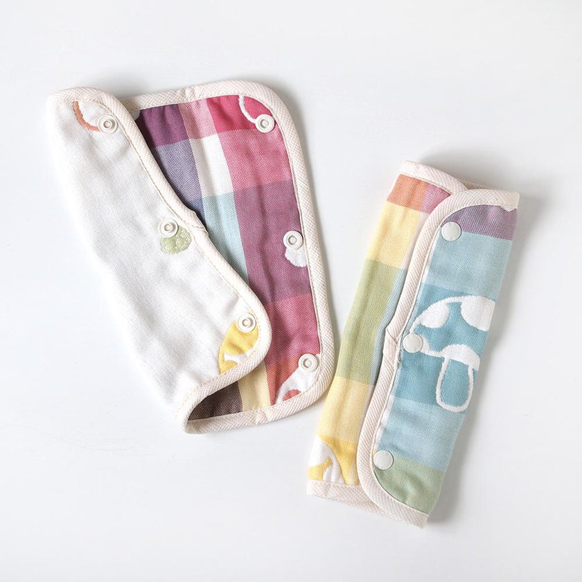 Hoppetta Champignon 6-fold Gauze Drool Pad Long | Little Baby.
