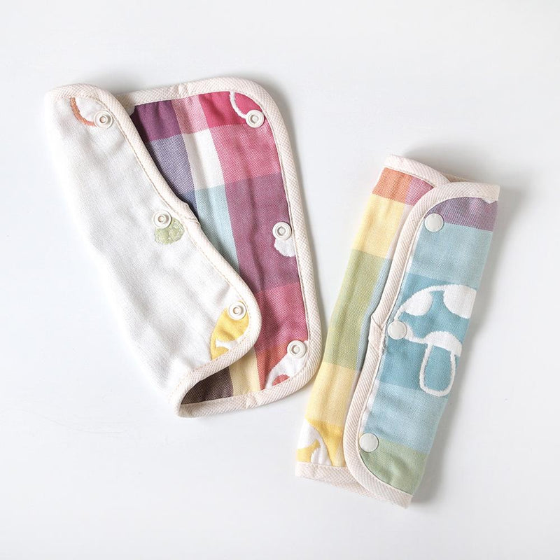 Hoppetta Champignon 6-fold Gauze Drool Pad Long | Little Baby.
