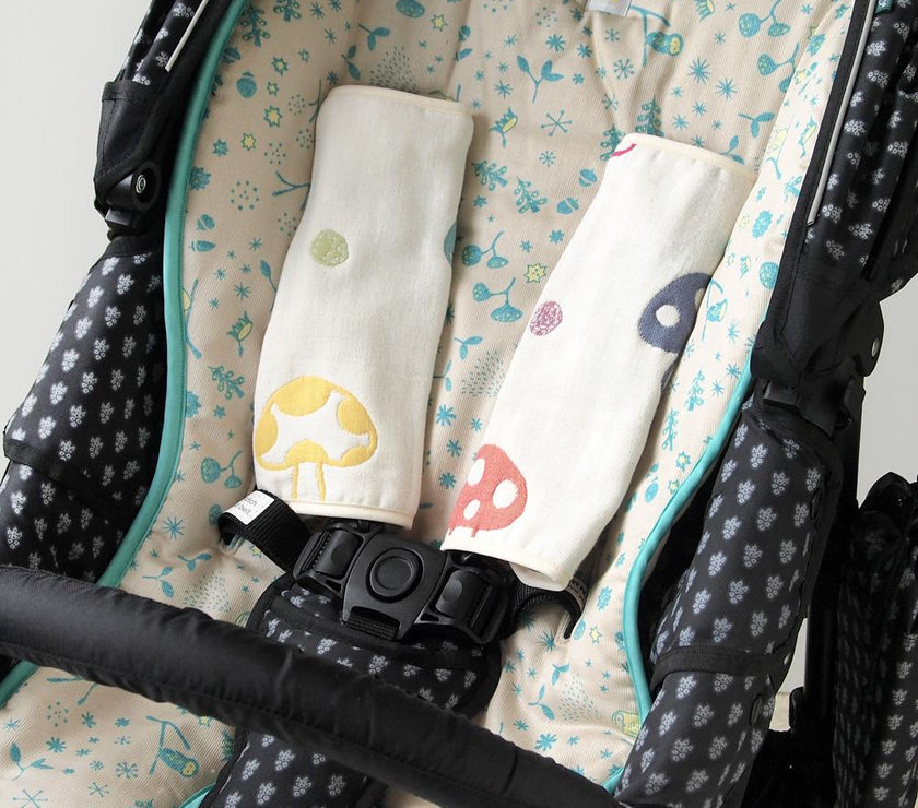 Hoppetta Champignon 6-fold Gauze Drool Pad Long | Little Baby.