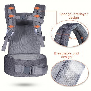 Lucky Baby Ergonomical Baby Carrier - Dark Grey
