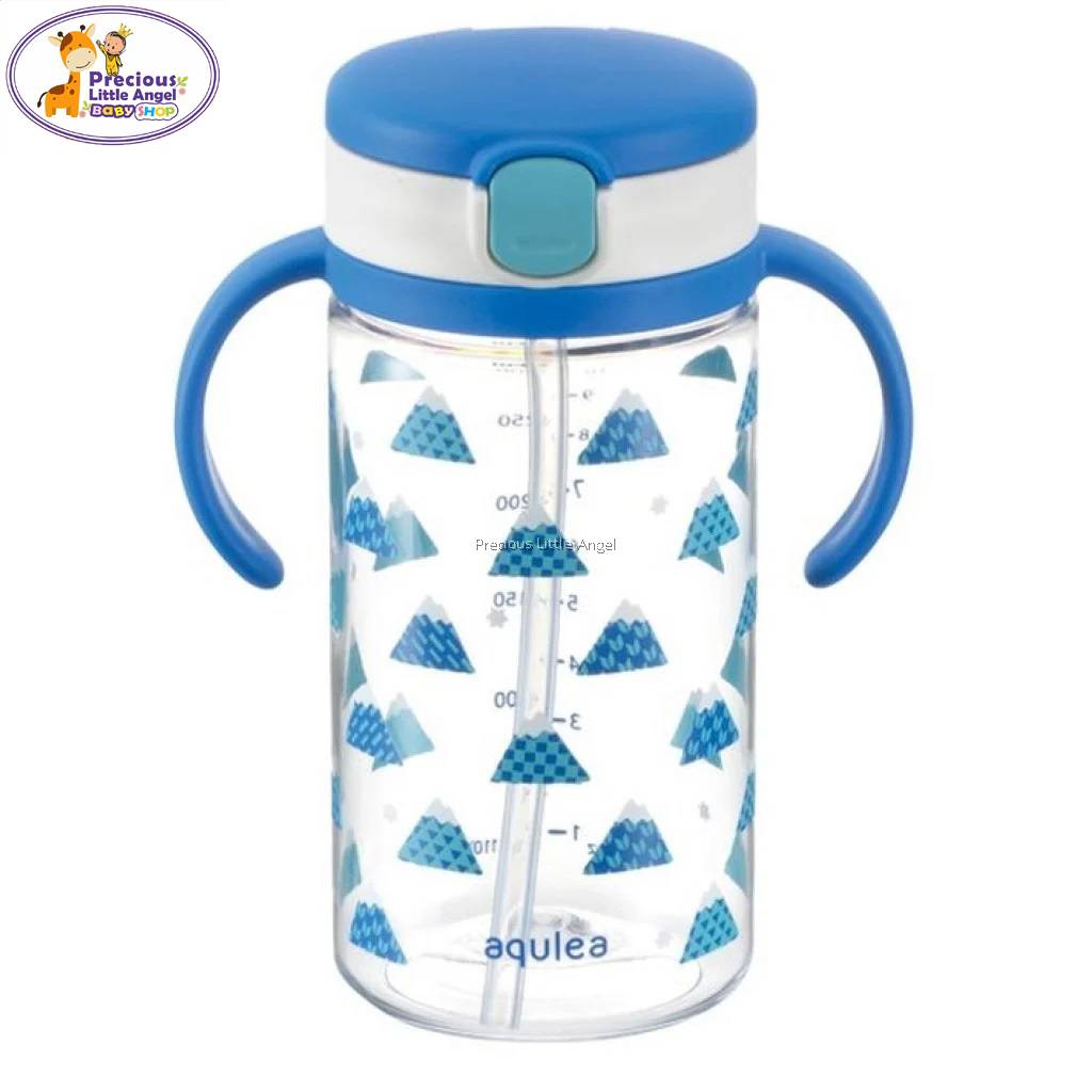 Richell Aqulea Clear Straw Bottle Mug (320ml)