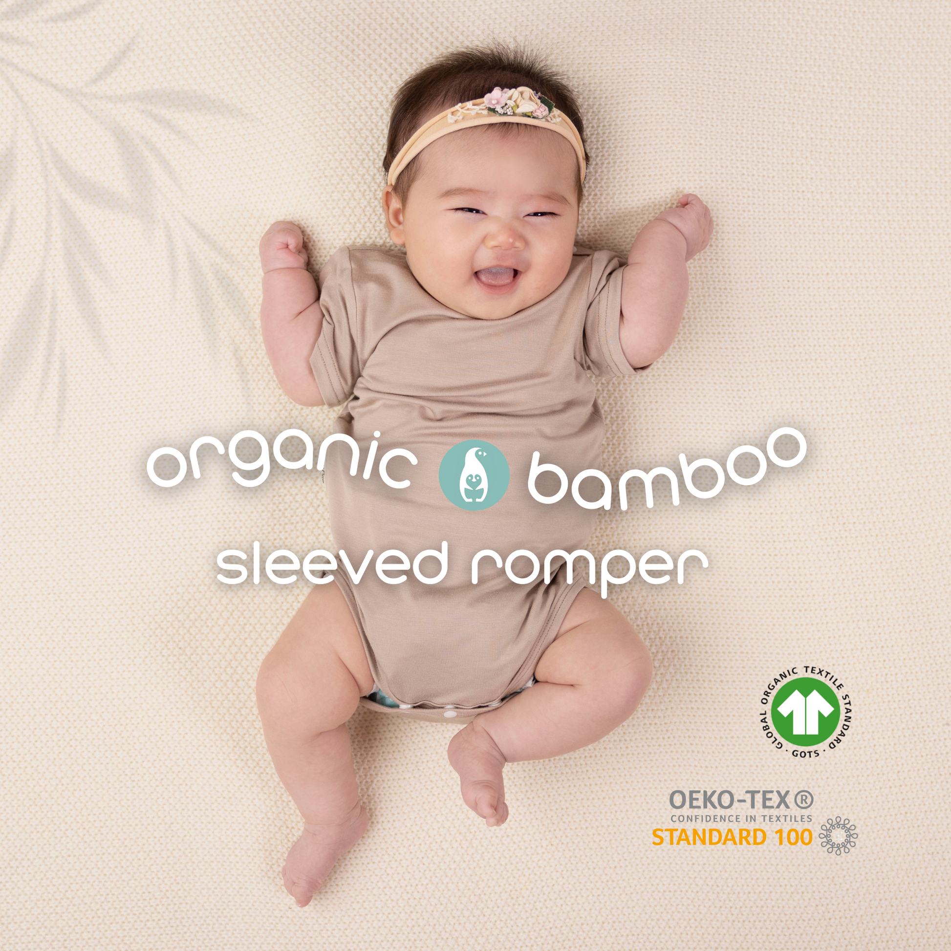 Elly Milley Organic Bamboo Baby Romper-1