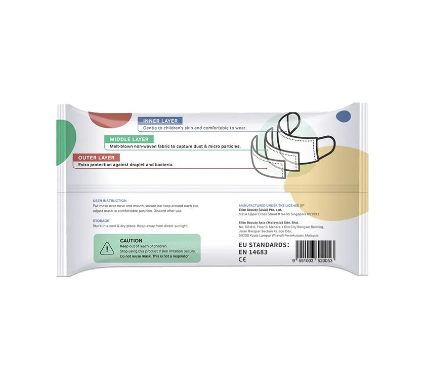 BZU BZU Kids Disposable Medical Mask (5 Pack) | Little Baby.