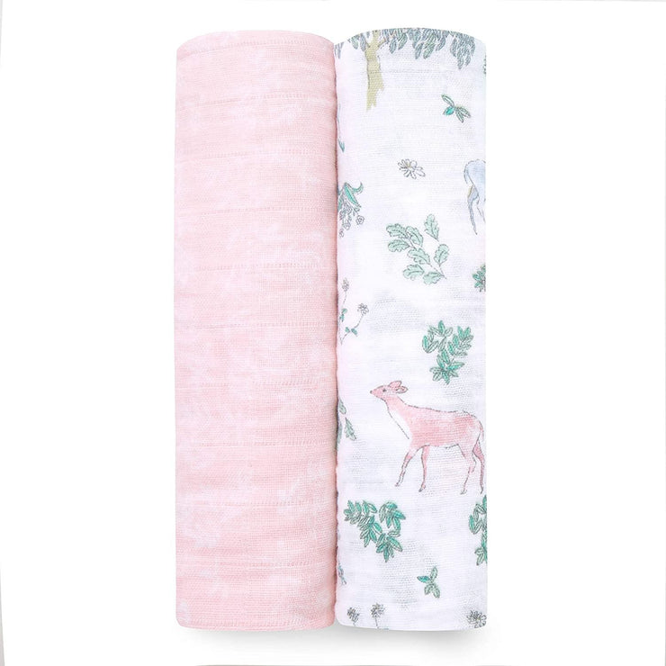 Aden + Anais essentials silky soft muslin swaddle 2-pack - Fantasy