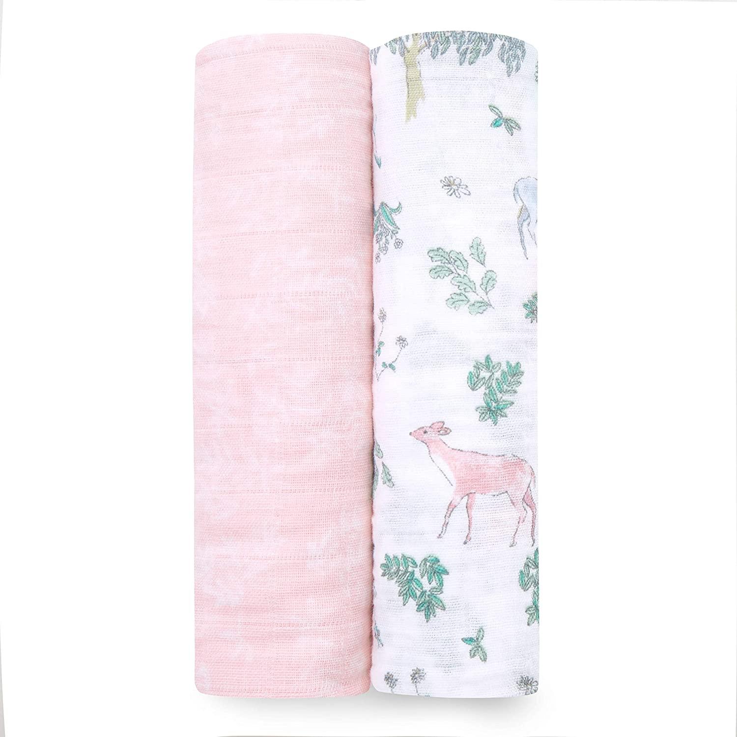 Aden + Anais essentials silky soft muslin swaddle 2-pack - Fantasy