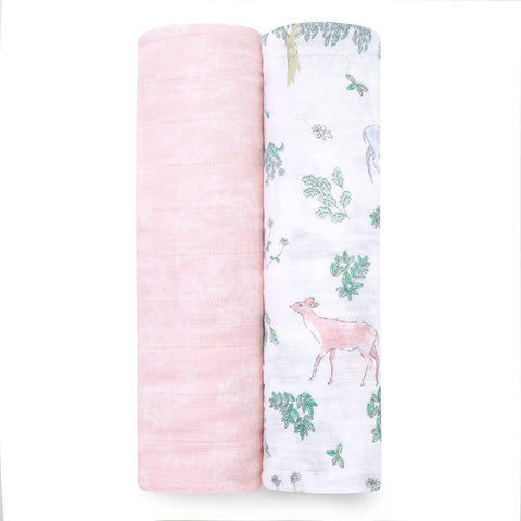 Aden + Anais essentials silky soft muslin swaddle 2-pack - Fantasy