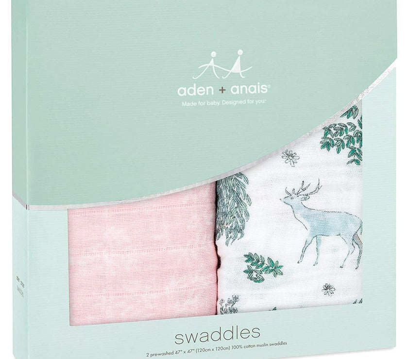 Aden + Anais essentials silky soft muslin swaddle 2-pack - Fantasy