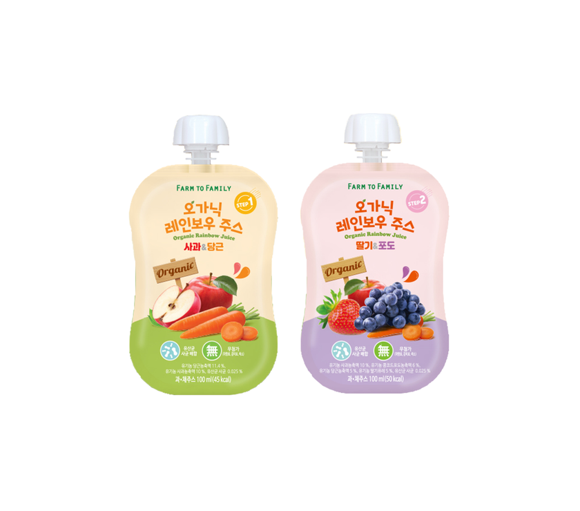 FarmToBaby Organic Rainbow Fruit Juice - 100ml (12m+) Expiry 06/22 | Little Baby.