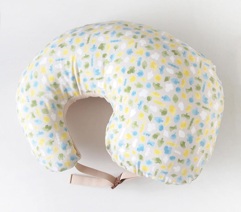 Hoppetta Breast Feeding Pillow - Polka Green | Little Baby.