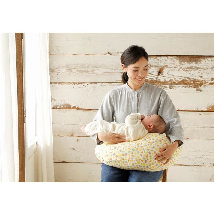 Hoppetta Breast Feeding Pillow - Polka Yellow | Little Baby.