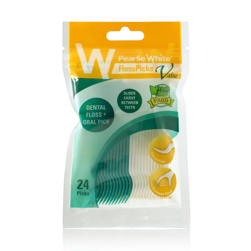 FlossPicks | Value 2-IN-1 Mint Flosser 24pcs | Little Baby.