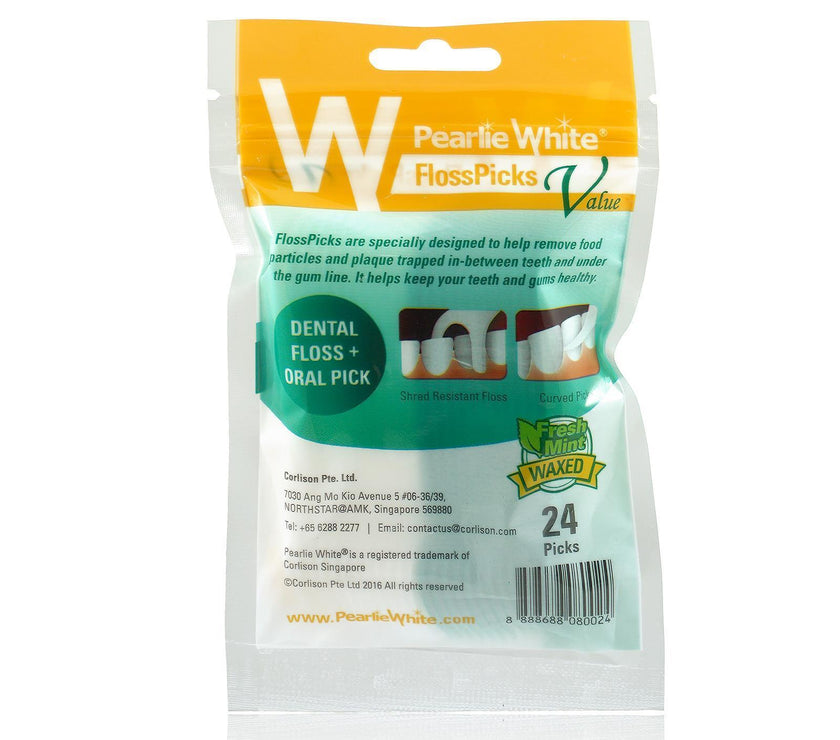 FlossPicks | Value 2-IN-1 Mint Flosser 24pcs | Little Baby.