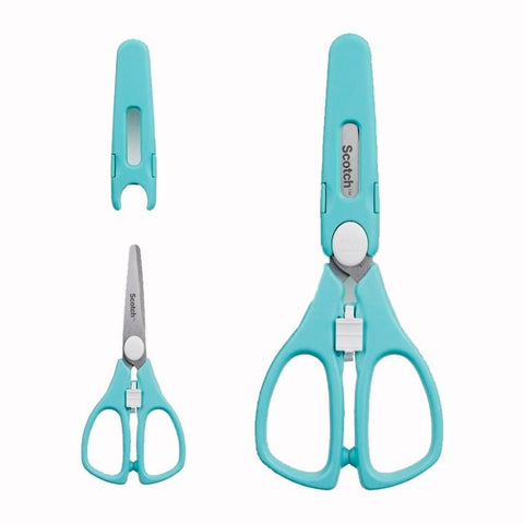 3M Scotch Portable Anti-Bacterial Food Scissors For Baby Food - Teal | Little Baby.