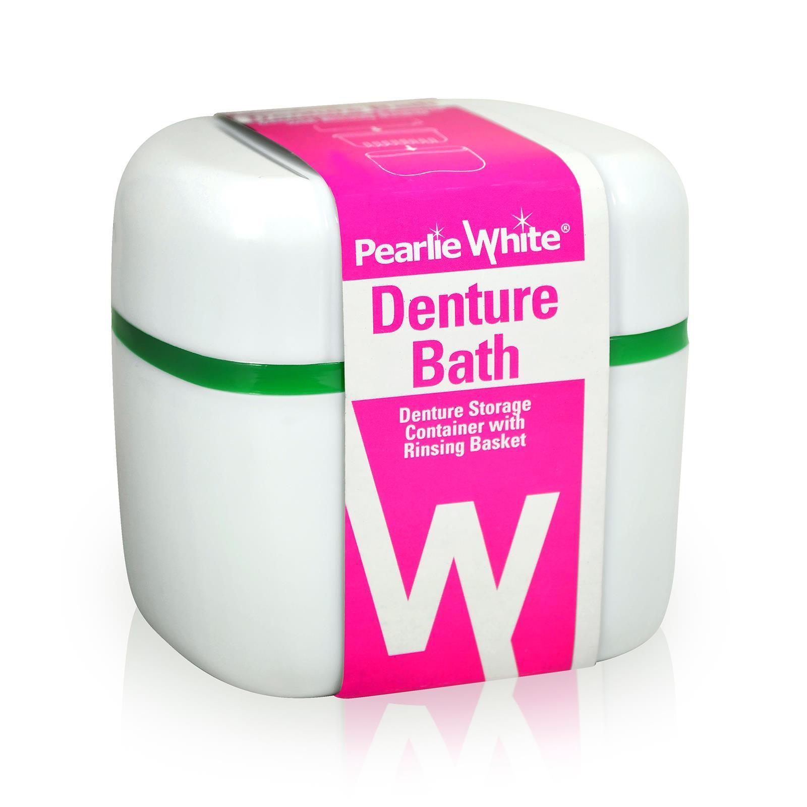 Denture Bath | Denture Container With Rinsing Basket | Little Baby.