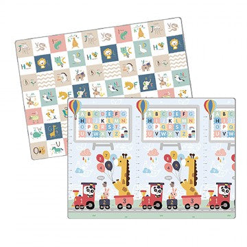 Lucky Baby Tell Me A Story™ Educative XPE Dual Mats - 123 Train (15mm)-1