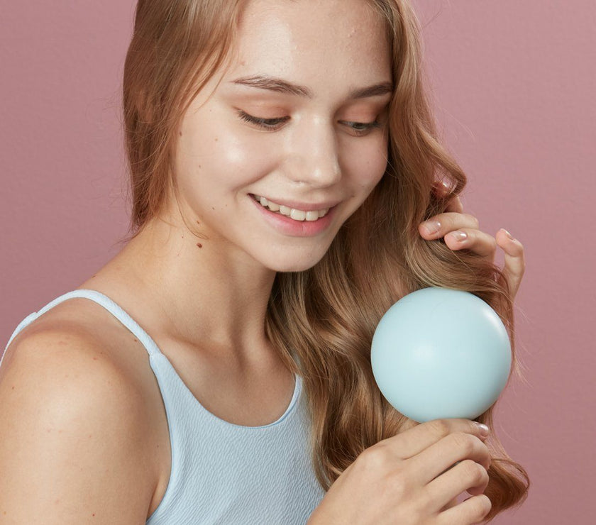For Beaut Pure Me Detangling & Oil Removal Hair Brush - Aqua Mint Green (Made In Korea) | Little Baby.