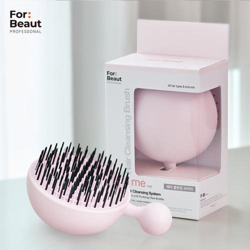 For Beaut Pure Me Detangling & Oil Removal Hair Brush - Cherry Blossom Pink (Made In Korea) | Little Baby.