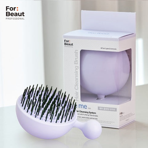 For Beaut Pure Me Detangling & Oil Removal Hair Brush - Serendipity Purple (Made in Korea) | Little Baby.