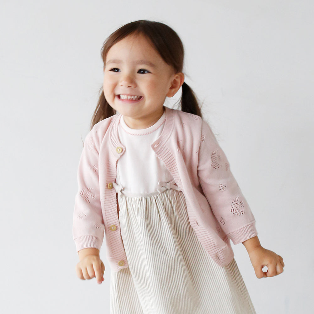 Hoppetta Cookia Cardigan - Pink | Little Baby.