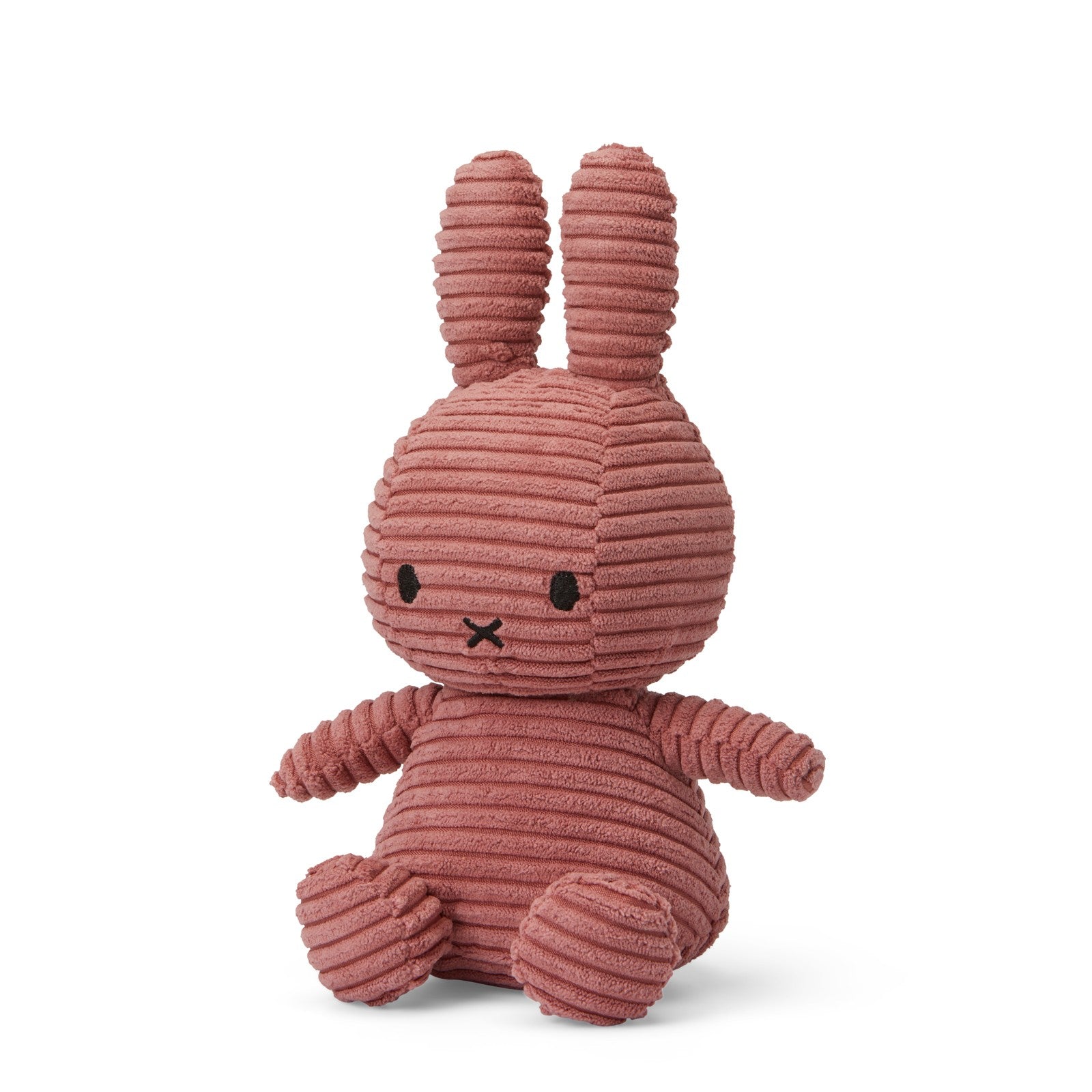 Miffy Sitting Corduroy Dusty Rose 23cm