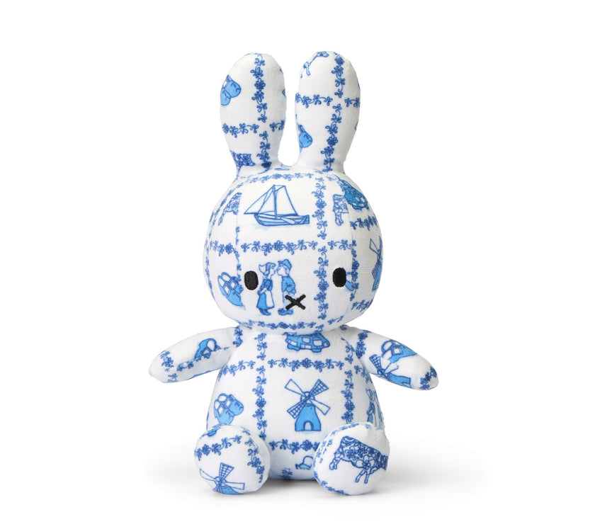 Miffy Sitting All-Over Delft Blue 23cm