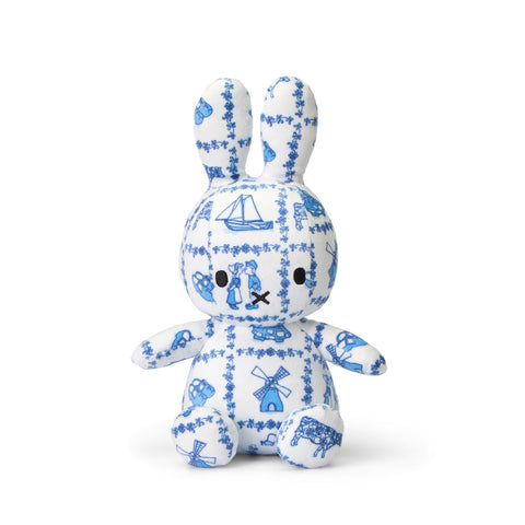 Miffy Sitting All-Over Delft Blue 23cm