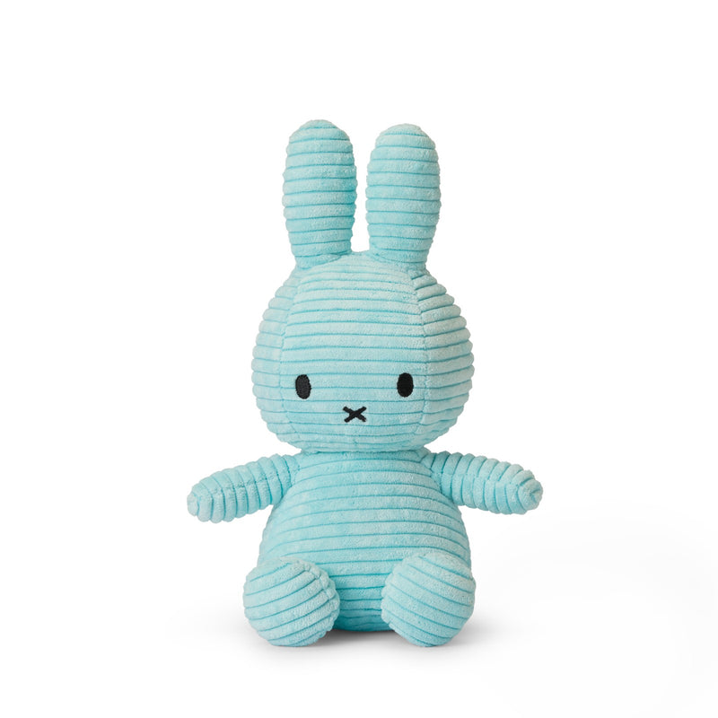 Miffy Sitting Corduroy Turquoise 23cm-1