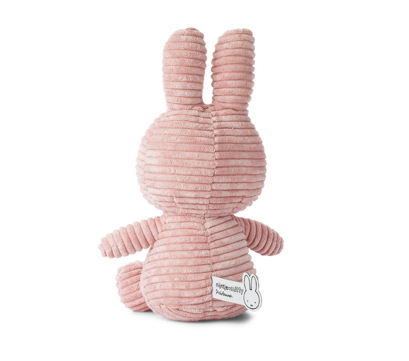 Miffy Sitting Corduroy Pink 23cm