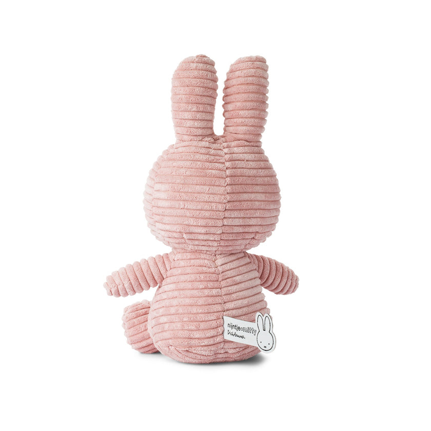 Miffy Sitting Corduroy Pink 23cm