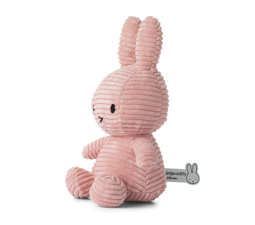 Miffy Sitting Corduroy Pink 23cm