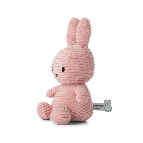 Miffy Sitting Corduroy Pink 23cm