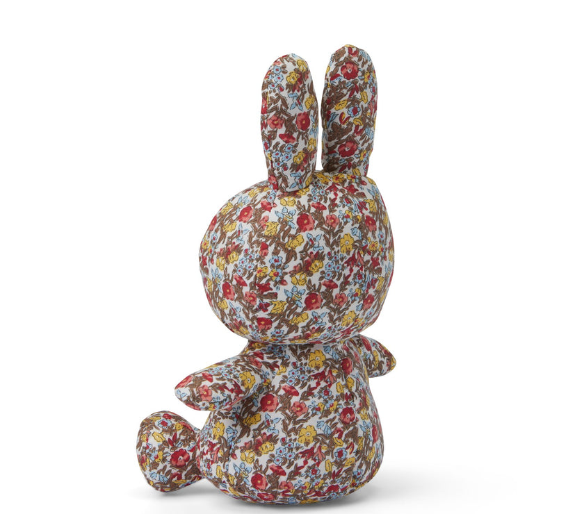 Miffy Sitting Ditsy Flower Red 23cm