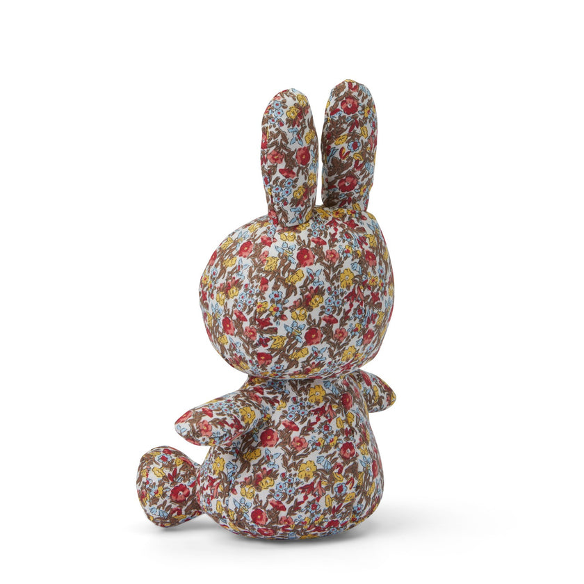 Miffy Sitting Ditsy Flower Red 23cm