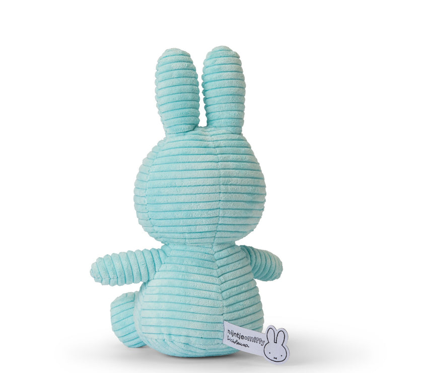 Miffy Sitting Corduroy Turquoise 23cm