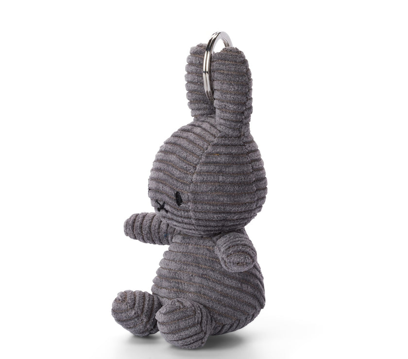 Miffy Keychain Corduroy Grey 10cm