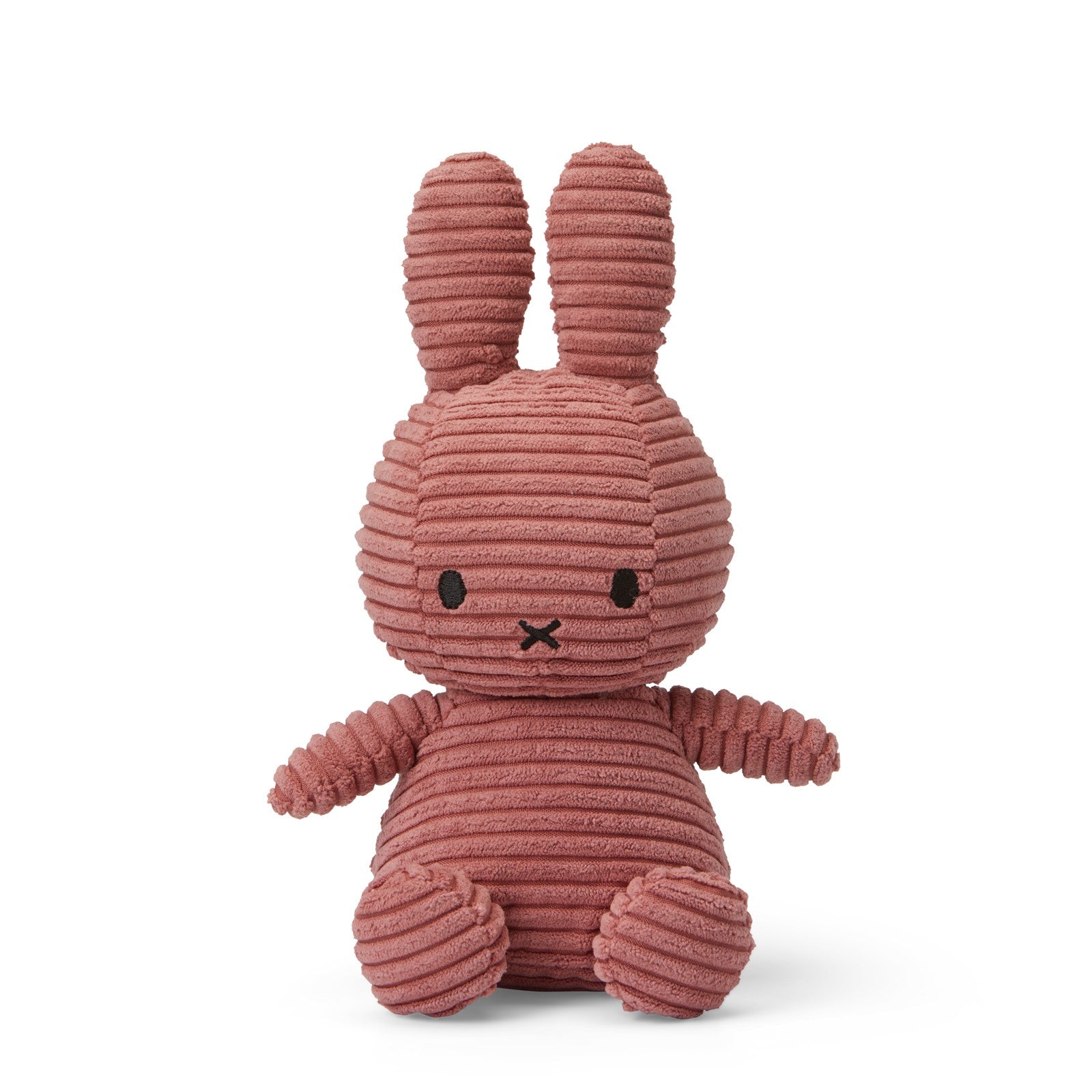 Miffy Sitting Corduroy Dusty Rose 23cm-1