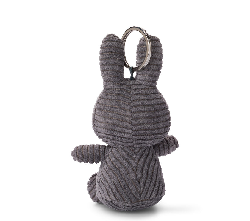 Miffy Keychain Corduroy Grey 10cm