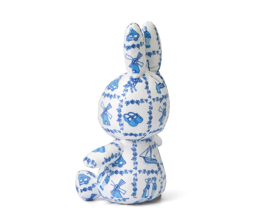 Miffy Sitting All-Over Delft Blue 23cm