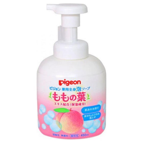Pigeon Baby Body Foam Soap Peach Leaf 450ml x2