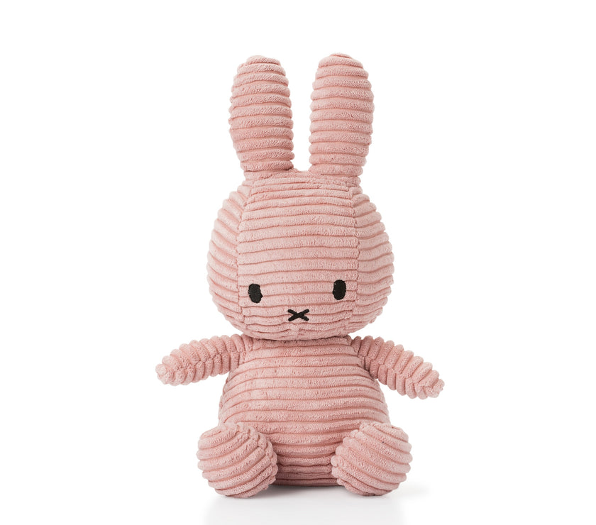 Miffy Sitting Corduroy Pink 23cm